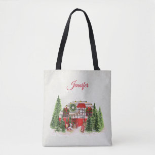Bolso De Tela Navidades Trailer Camper Outdoorsy Tema