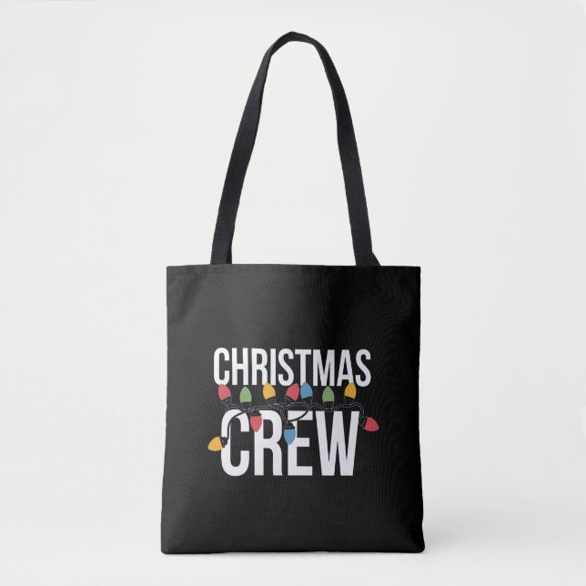Bolso De Tela Navidades Tripulación de Navidad (Anverso)