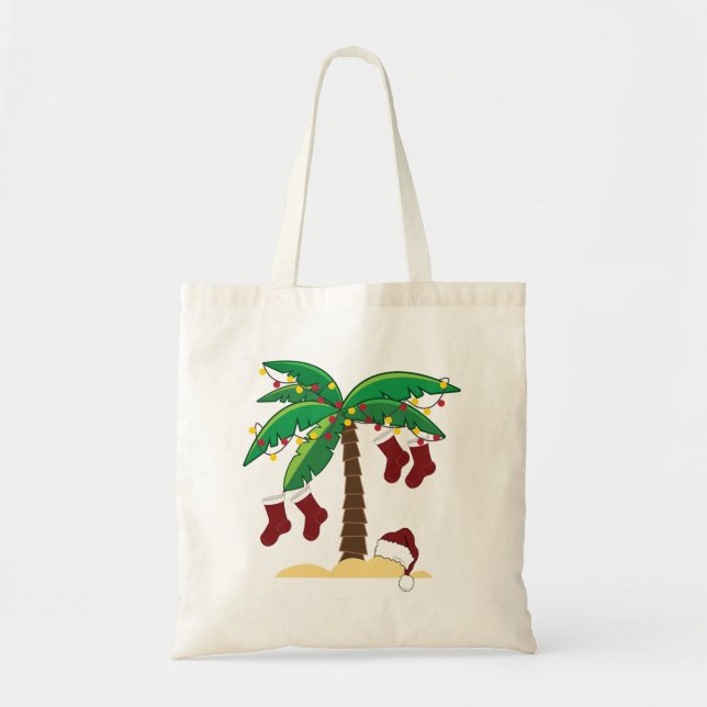 Bolso De Tela Navidades tropicales (Frente)