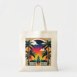 Bolso De Tela Navidades tropicales