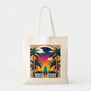 Bolso De Tela Navidades tropicales