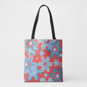 Bolso De Tela Navidades vacaciones festivos copos de nieve de in