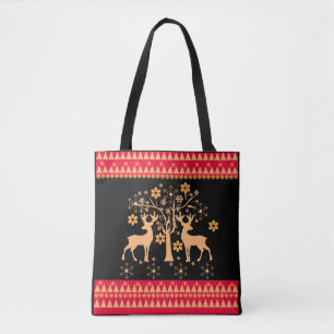 Bolso De Tela Navidades venados