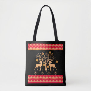 Bolso De Tela Navidades venados