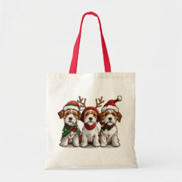 Bolso De Tela Navidades Welsh Wire Fox Terrier Dogs