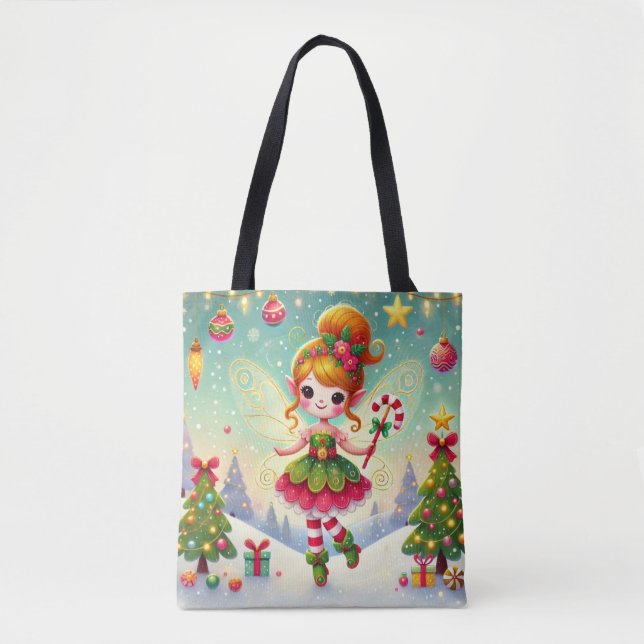 Bolso De Tela Navidades Winter Fairy (Anverso)