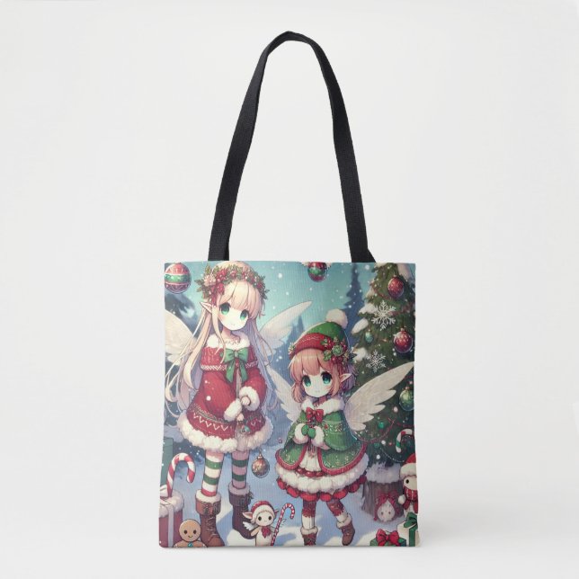 Bolso De Tela Navidades Winter Fairy Magic (Anverso)