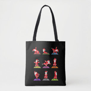 Bolso De Tela Navidades Yoga, Santa Practica Yoga Xmas, Meditati