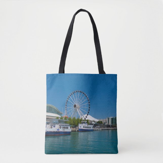 Bolso De Tela Navy Pier (Anverso)