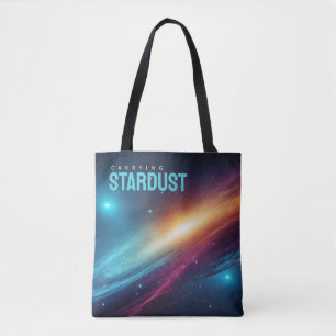 Bolso De Tela Nebulosa abstracta vívida y brillante Galaxia de n