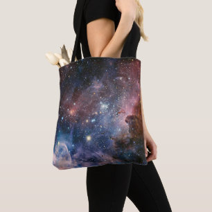 Bolso De Tela Nebulosa Carina Rojo y Azul Telescopio Hubble