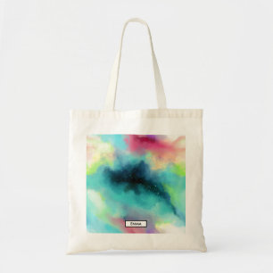 Bolso De Tela Nebulosa color verde y rojo moderno