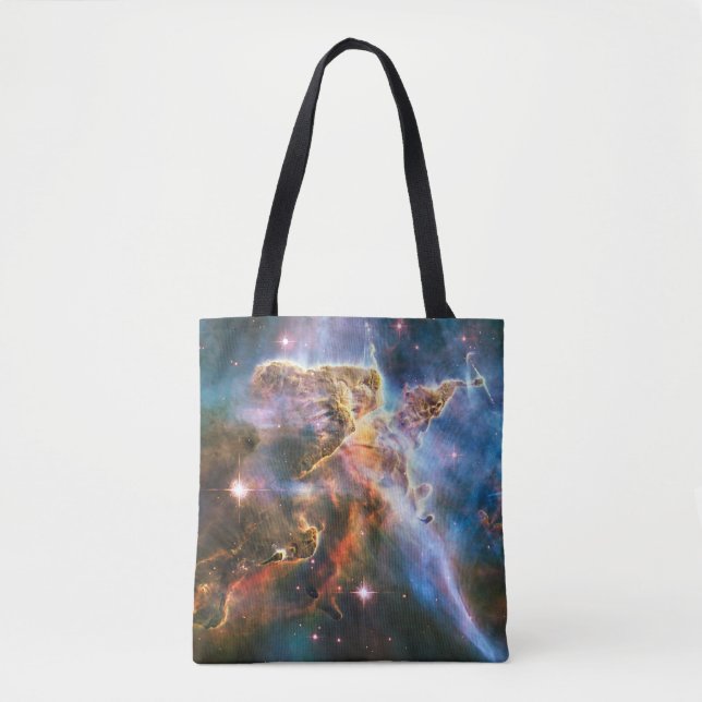 Bolso De Tela Nebulosa de galaxia espacial. Estrellas y astronom (Anverso)