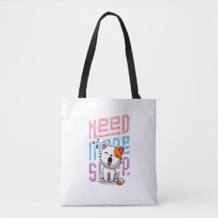 Bolso De Tela Necesita más sueño Divertida expresión de bostez