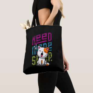 Bolso De Tela Necesita más sueño Divertida expresión de bostez