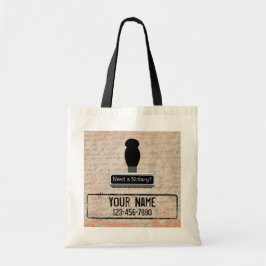 Bolso De Tela Necesita un teléfono de nombre personalizado con s