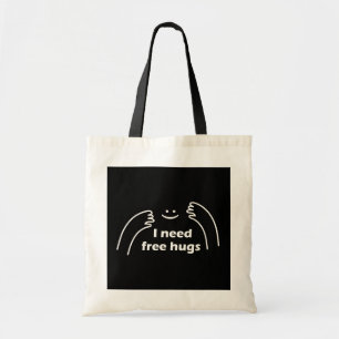 Bolso De Tela Necesito abrazos gratis, bebé camiseta