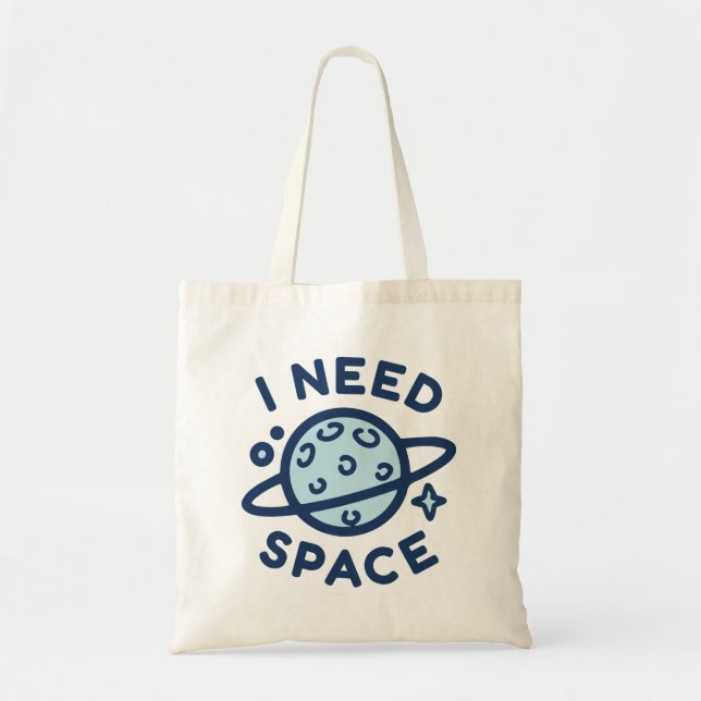 Bolso De Tela Necesito espacio (Frente)
