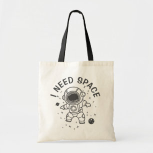 Bolso De Tela "Necesito espacio" - El astronauta solo tiempo