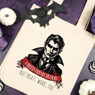 Bolso De Tela Necesito Halloween de Vampiros de Sangre Fresca