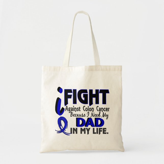 Bolso De Tela Necesito mi cáncer de colon del papá (Frente)
