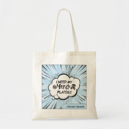 Bolso De Tela Necesito mi Pilates: Arte Pop Cómic Divertido