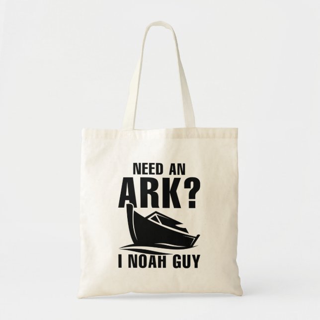 Bolso De Tela Necesito Un Arca Que Noah Guy (Frente)