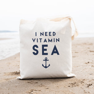 Bolso De Tela Necesito Una Cita De Anclaje De La Marina De Vitam
