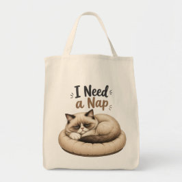 Bolso De Tela Necesito una siesta • Gato acogedor