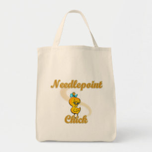 Bolso De Tela Needlepoint Chick