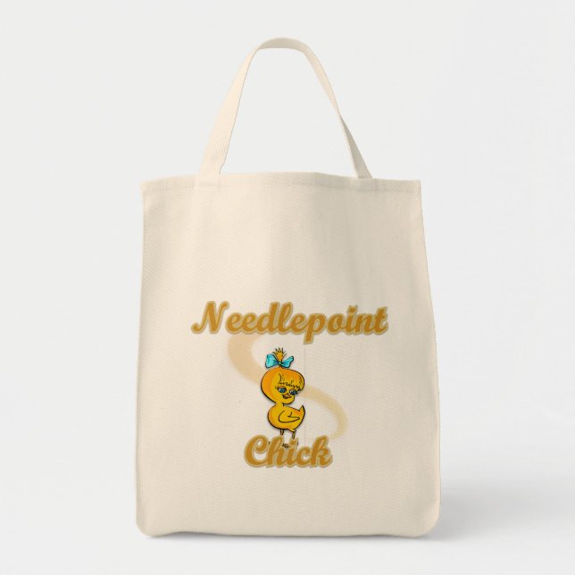 Bolso De Tela Needlepoint Chick (Frente)