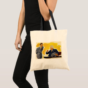 Bolso De Tela Negocio Antiguo, Jefe Ejecutivo Loco Empleado Jefe