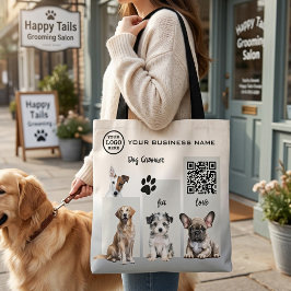 Bolso De Tela Negocio de Aseo de Perros Personalizado Promociona
