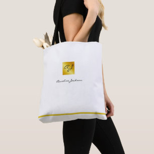 Bolso De Tela Negocio Simple de Marca Profesional