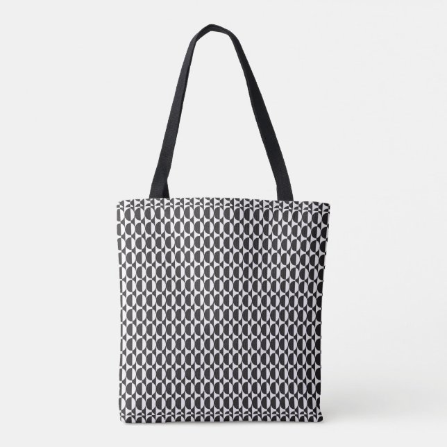 Bolso De Tela Negro del círculo (Reverso)