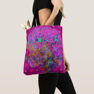 Bolso De Tela Negro es bello (multicolor en Fuchsia)