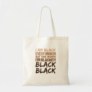 Bolso De Tela Negro negro cada mes historia negra africana