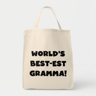 Bolso De Tela Negro o blanco del Mejor-est Gramma del mundo
