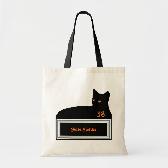 Bolso De Tela negro / personalizado (Frente)