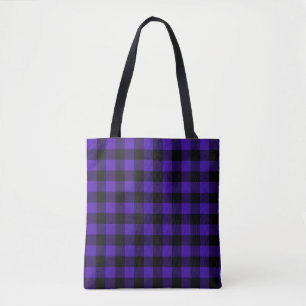 Bolso De Tela Negro y azul revisado