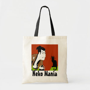 Bolso De Tela Neko Mania del gato negro