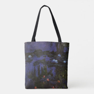 Bolso De Tela Nenúfares de Claude Monet, Impresionismo Vintage