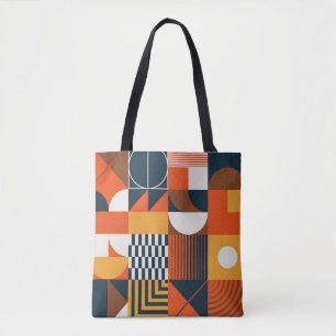 Bolso De Tela Neo geo: composición abstracta vintage