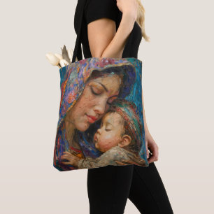 Bolso De Tela Neo-impresionismo de Jesús y María