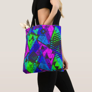 Bolso De Tela Neon abstracto.