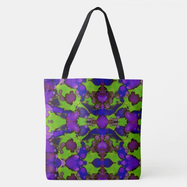 Bolso De Tela Neon Bloomstorm (Anverso)