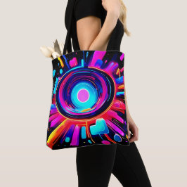 Bolso De Tela Neon Burst: energía abstracta