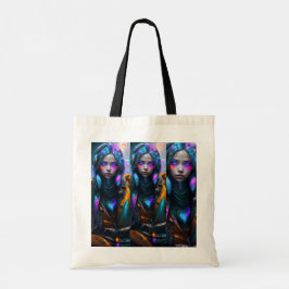 Bolso De Tela Neon City Chica Tote Bag