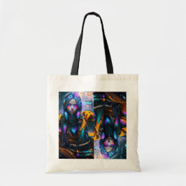 Bolso De Tela Neon City Chica Tote Bag