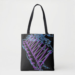 BOLSO DE TELA NEON CRANE OPERATOR CRANE NORAMERICA MAP NEON